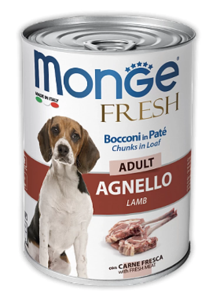 Monge FRESH Консервы д/собак ADULT AGNELLO LAMB 400гр