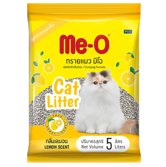 ME-O Cat Litter 5кг Комкующийся Наполнитель  Лимон