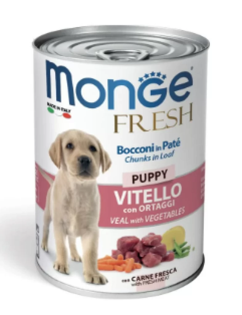 Monge FRESH Puppy Veal with VEGETABLES 400G