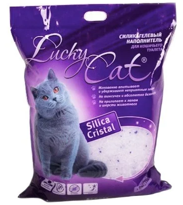 Lucky Cat Силикагеливый наполнитель 22л/10кг Классик