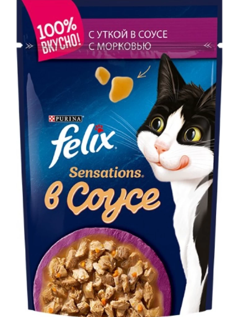 FELIX Sensations Соус Утка Морковь 85G