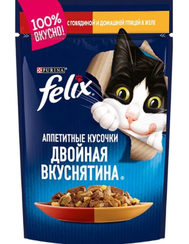 FELIX Двойная Вкуснятина Птиц 85G