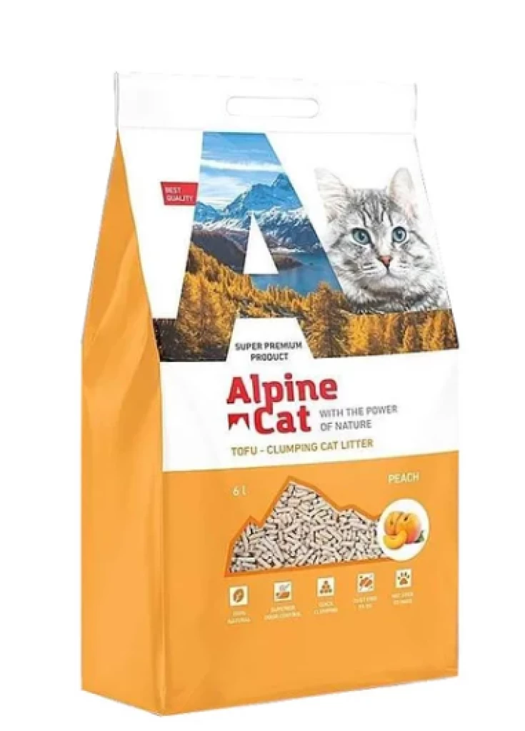 Alpine Cat Тофу наполнитель Персик 6л