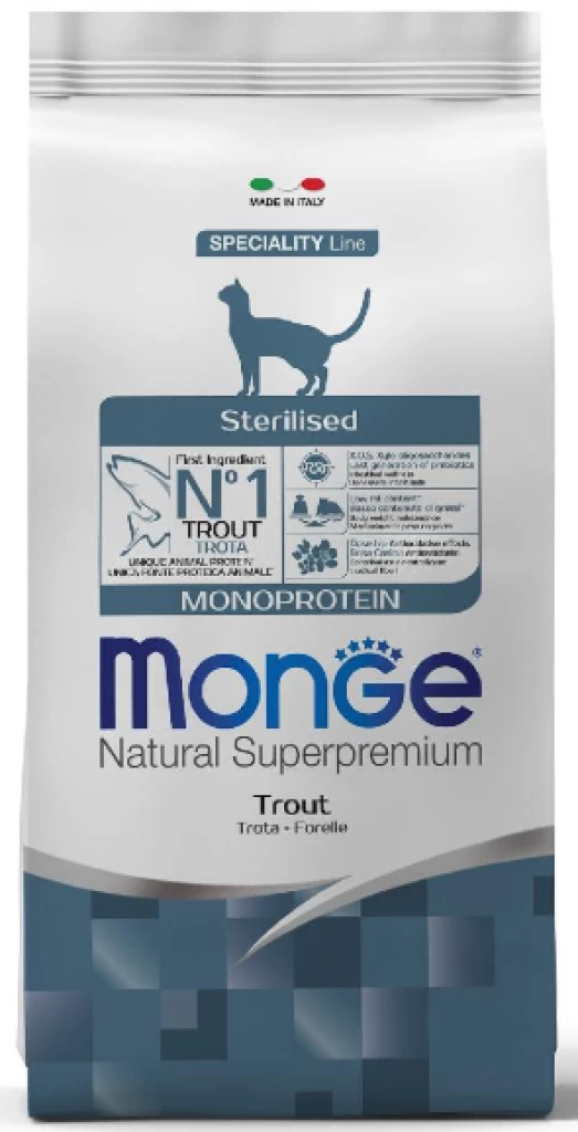 Monge Cat BB Sterilsed Trout 10KG