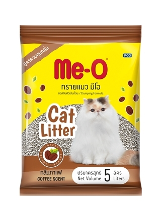 ME-O Cat Litter 5кг Комкующийся Наполнитель Кофе