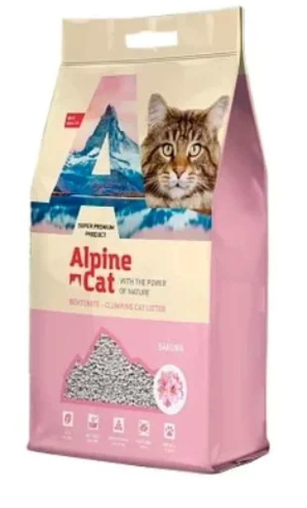 Alpine Cat Комкующийся наполнитель Сакура 5л