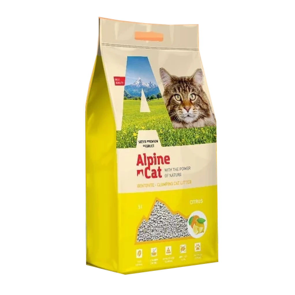 Alpine Cat Комкующийся наполнитель Цитрус 5л