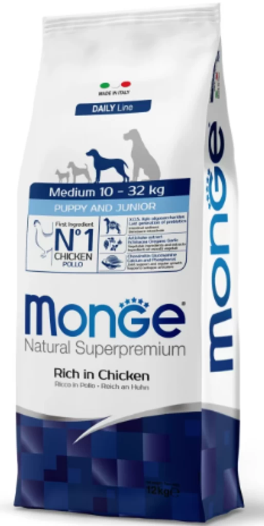 Monge BFB Medium Puppy & Junior Pollo 15KG