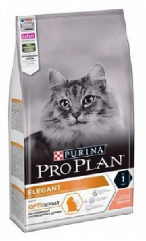 PRO PLAN Cat Элегант д/кошек, д/шер Лосось 10KG