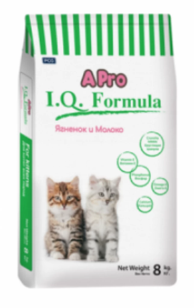 APRO I.Q. FORMULA д/котят ягненок-молоко 8KG