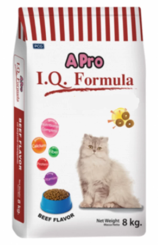 APRO I.Q. FORMULA  д/кошек с говядиной 8KG