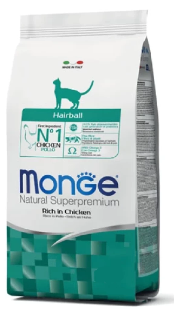 Monge Hairball Rich in Chicken 10KG