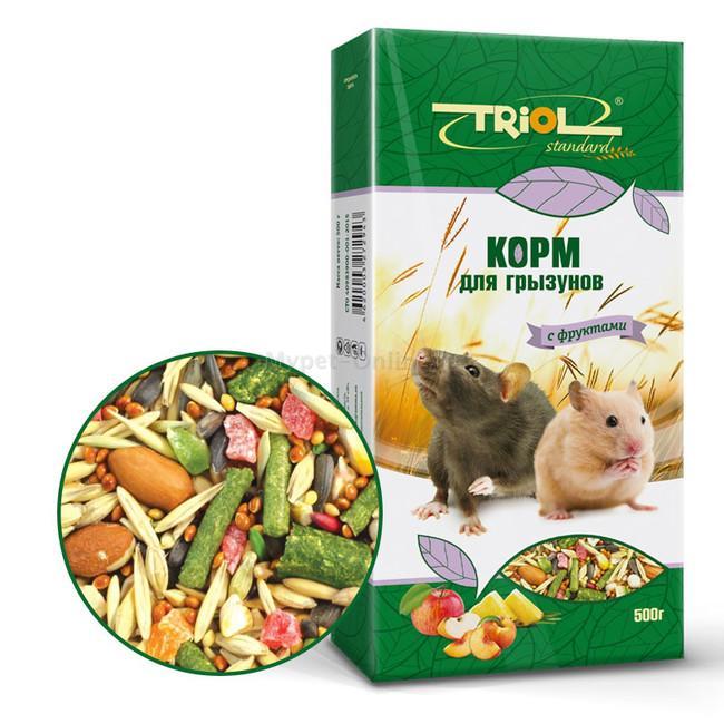 Triol Корм д/грызунов Фрукты 500гр