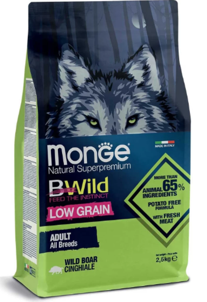 Monge BWild LOW GRAIN Adult All Wild Boar Cinghiale 2.5KG