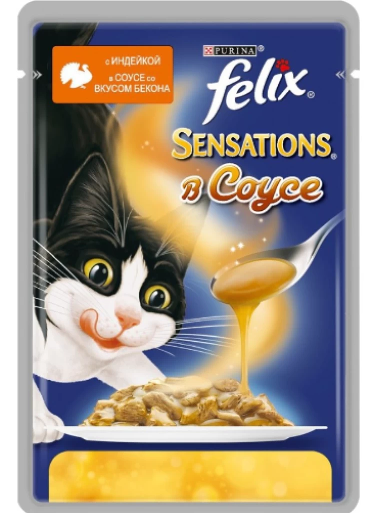 FELIX Sensations Соус Индейка Бекон 85G