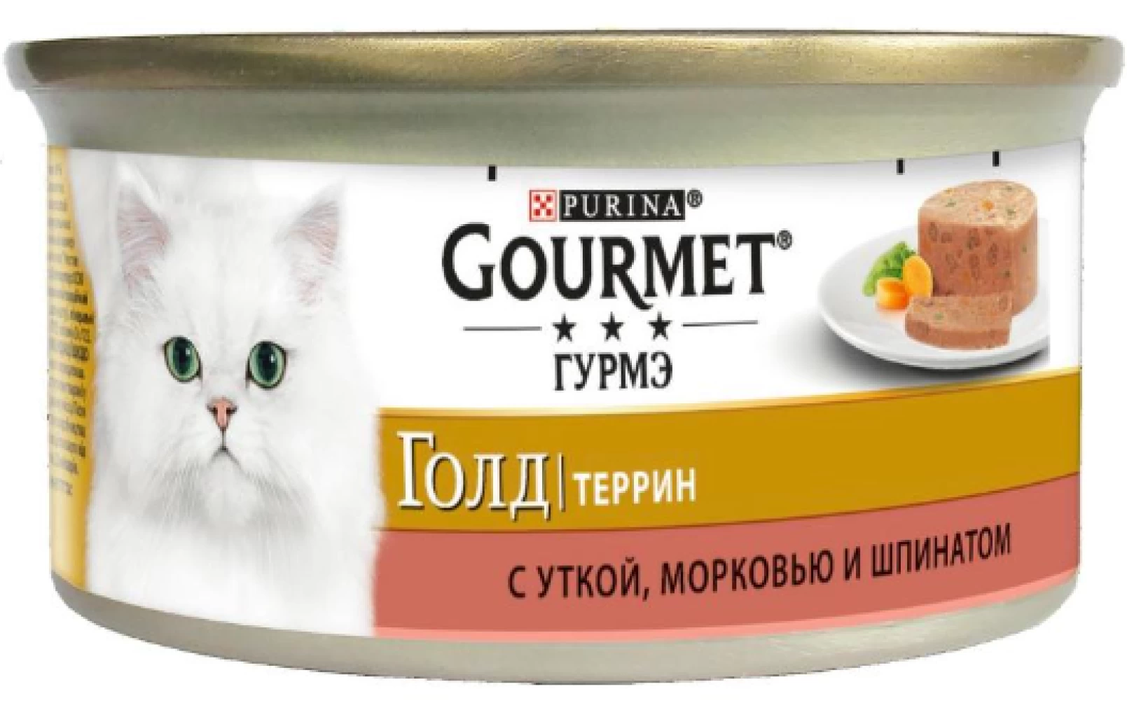 GOURMET Голд Террин Утка Морковь Шпинат 85G