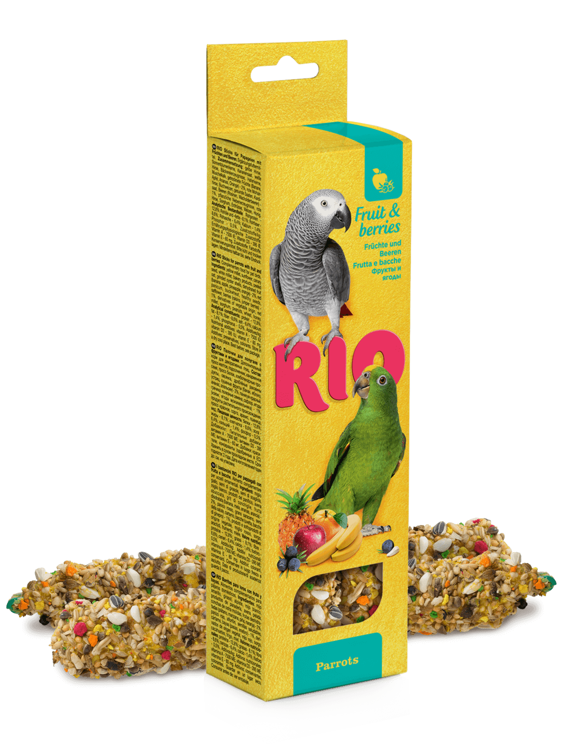 Rio Parrots Палочки д/средних и крупных птиц с Фруктами и ягодами  2*90 г