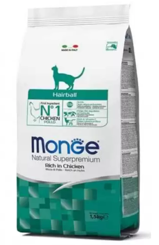 Monge Cat Daily Line Hairball Rich in Chicken 1.5KG