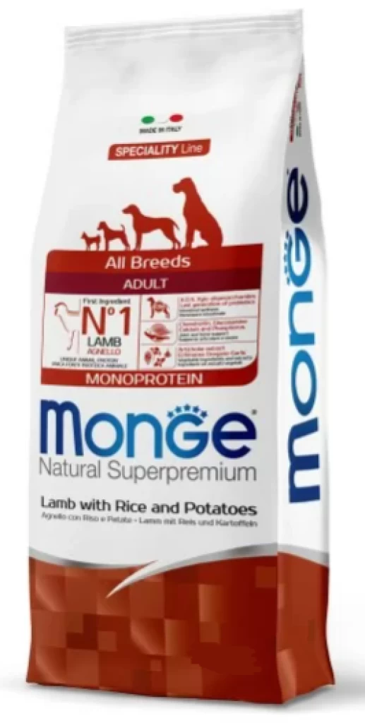 Monge Monoprotein Adult Lamb with Potato 15KG