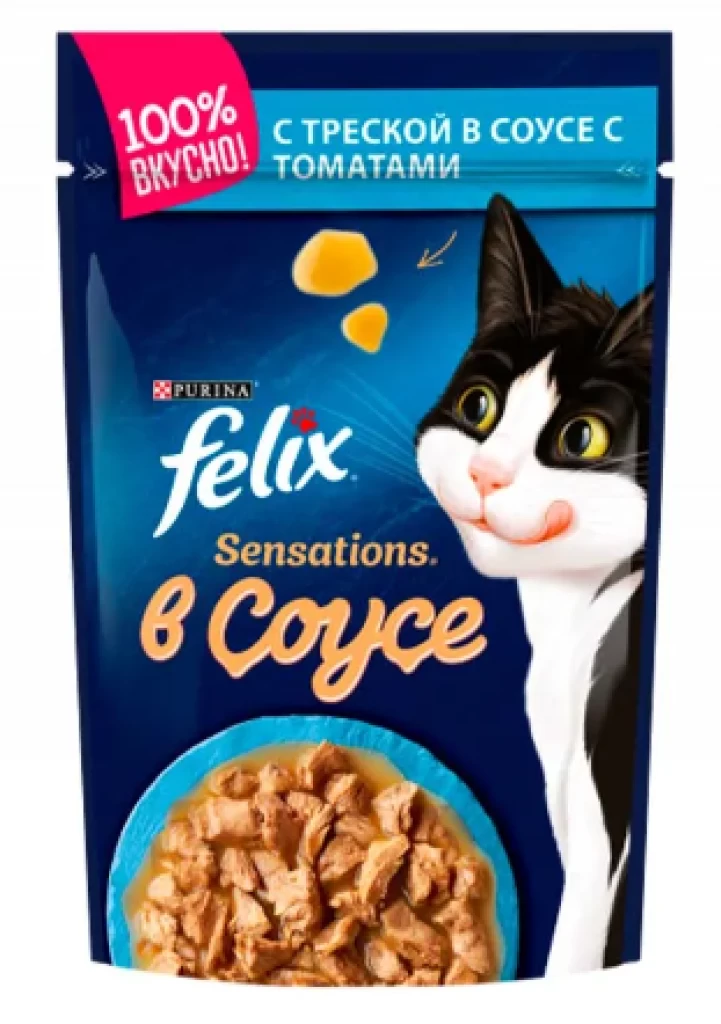 FELIX Sensations Соус Треска Томат 85G