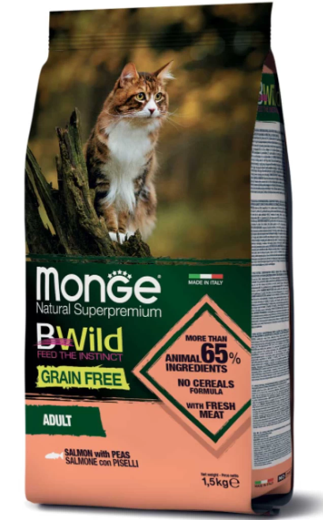 Monge BWild LOW GRAIN Free Adult Salmon 1.5KG